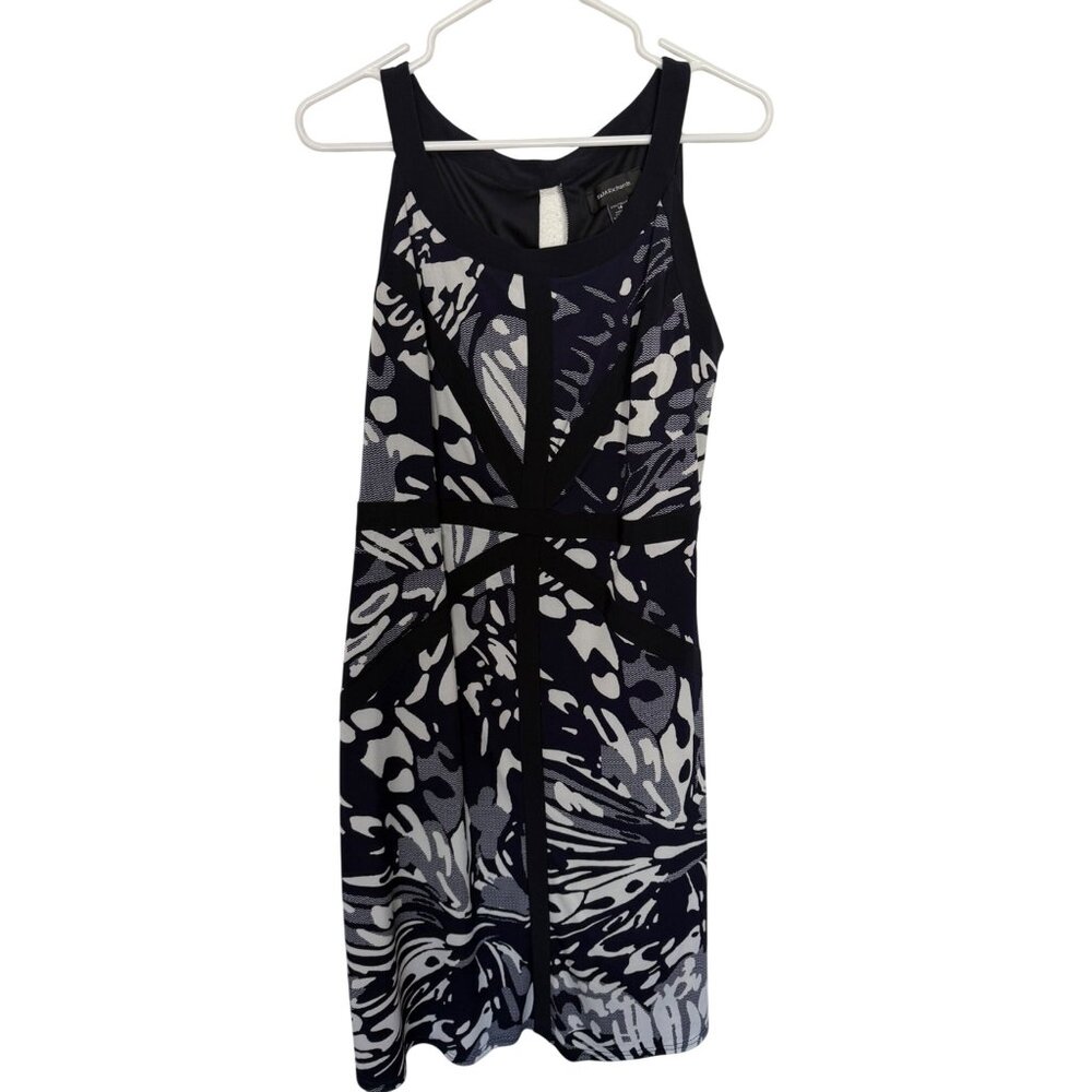 R &M Richards Dress Navy White Patterned Tank Womans 14